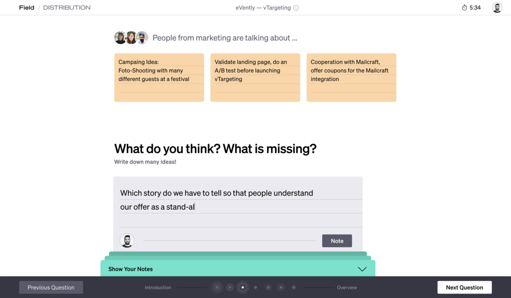 Screenshot of Collect
